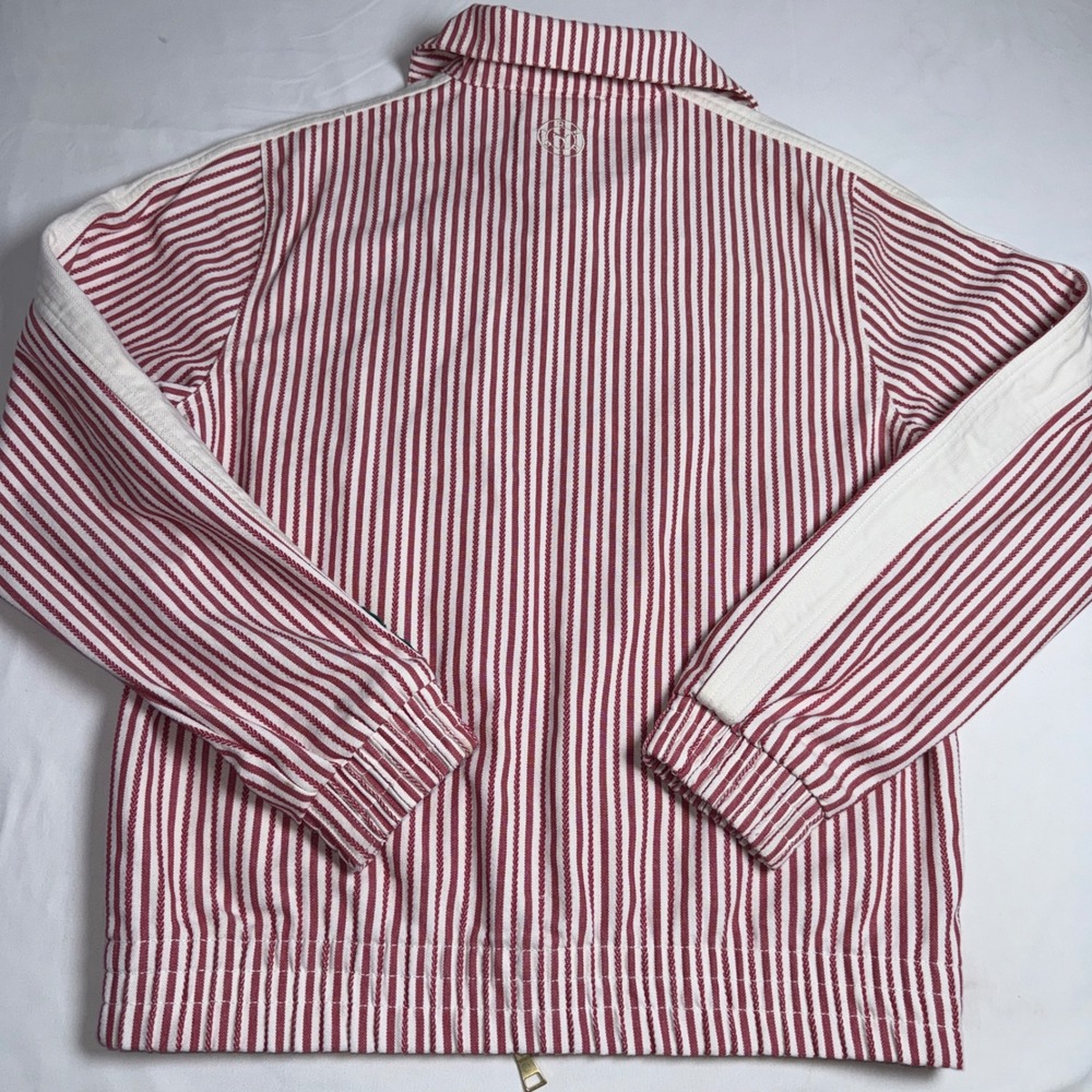 PUMA x Rhuigi RH Worldwide Track Jacket Red White Striped Gold Zip Size S - Picture 3 of 16
